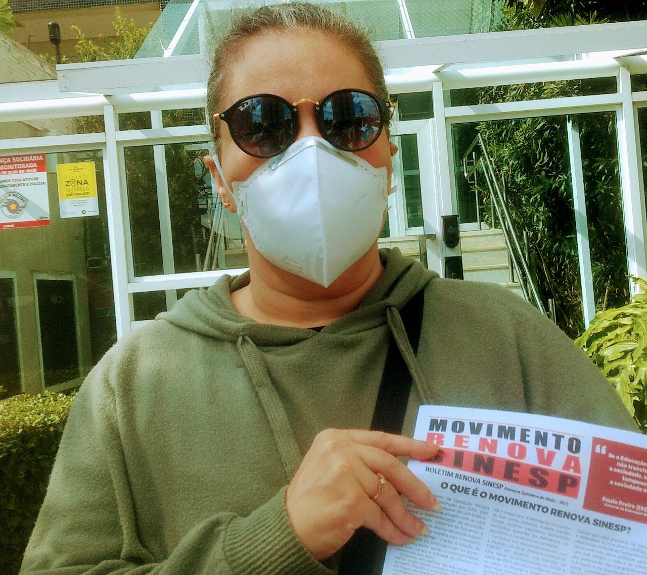 Ato na Dre Santo Amaro no dia 14 de maio